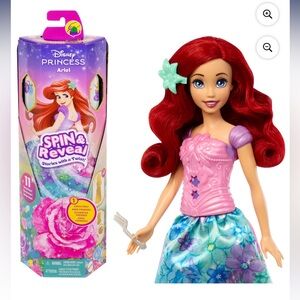 Ariel Spin and Reveal Doll NWT